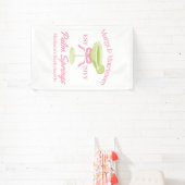 Margs en Huwelijk Margaritas Bachelorette Party Spandoek (Insitu)