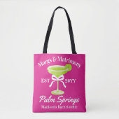 Margs en Huwelijk Margaritas Bachelorette Party Tote Bag (Voorkant)