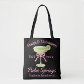 Margs en Huwelijk Margaritas Bachelorette Party Tote Bag (Voorkant)