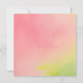 Margs en Huwelijk Roze Groen Vrijgezellenfeest Kaart (Achterkant)