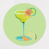 Margs en Huwelijk Strand Bruidsfeest  Labels (Design 1)