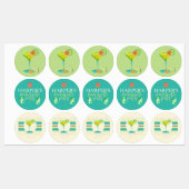 Margs en Huwelijk Strand Bruidsfeest  Labels (Vel)