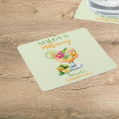 Margs en Huwelijk Tequila & Fiesta Bachelorette Kartonnen Onderzetters