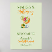 Margs en Huwelijk Tequila & Fiesta Bachelorette Poster (Voorkant)