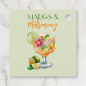 Margs en Huwelijk Tequila & Fiesta vrijgezellenfee Bedankjes Labels (Achterkant)