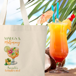 Margs en Huwelijk Tequila & Fiesta Vrijgezellenfee Grote Tote Bag