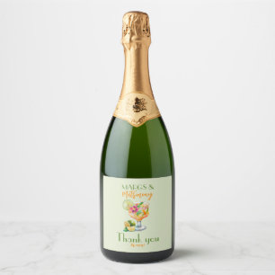 Margs en Huwelijk Tequila & Fiesta Vrijgezellenfee Sparkling Wijnetiket