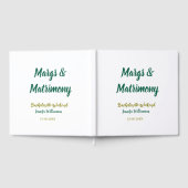 Margs en huwelijk voeg naam datum vrijgezellenfees gastenboek (Volledig)