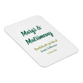 Margs en huwelijk voeg naam datum vrijgezellenfees magneet (Rechterzijde)