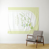 Margs en huwelijk Vrijgezellenfeest achtergrond Wandkleed (In Situ (horizontaal))