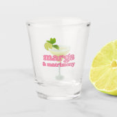 Margs en Matrimony Bachelorette Party Shot Glass Shot Glas (Voorkant)
