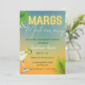 Margs en Matrimony Bachelorette Weekend Party Kaart (Staand voorkant)