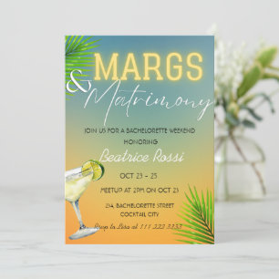 Margs en Matrimony Bachelorette Weekend Party Kaart