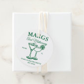 Margs en Matrimony Beach Bachelorette feest Bedankjes Labels (In situ)