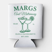 Margs en Matrimony Beach Bachelorette feest Blikjeskoeler (Voorkant)