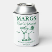 Margs en Matrimony Beach Bachelorette feest Blikjeskoeler (Blikje Achterkant)