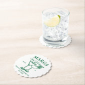 Margs en Matrimony Beach Bachelorette feest Kartonnen Onderzetters (Insitu)