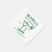 Margs en Matrimony Beach Bachelorette feest Servet (Hoek)