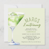 Margs en Matrimony Cocktail Vrijgezellenfeest Kaart (Voorkant)