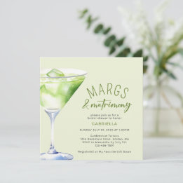 Margs en Matrimony Cocktail Vrijgezellenfeest Kaart