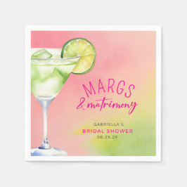 Margs en Matrimony Cocktail Vrijgezellenfeest Servet