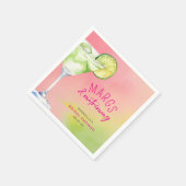 Margs en Matrimony Cocktail Vrijgezellenfeest Servet (Hoek)