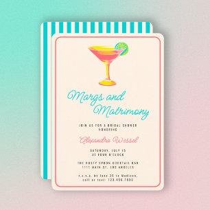 Margs en Matrimony Cocktails Retro Vrijgezellenfee Kaart