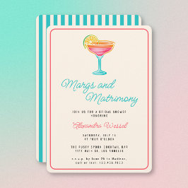 Margs en Matrimony Cocktails Retro Vrijgezellenfee Kaart