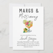 Margs en Matrimony Mexicaans Fiesta Vrijgezellenfe Kaart (Voorkant)