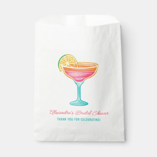 Margs en Matrimony Retro Cocktail Vrijgezellenfees Bedankzakje (Voorkant)