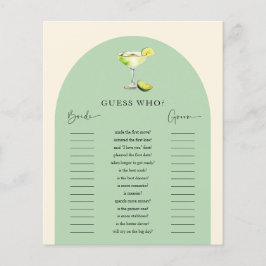 Margs en Matrimony Vrijgezellenfeest Guess Who Gam