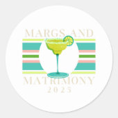 Margs & Huwelijk - Bachelorette 2025 Ronde Sticker (Voorkant)