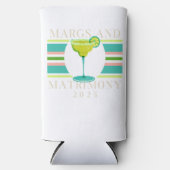 Margs & Huwelijk - Bachelorette 2025 Seltzer Blikjeskoeler (Voorkant)