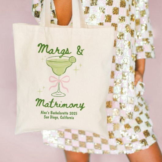 Margs & Huwelijk Bachelorette Custom Tote Bag