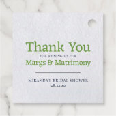 Margs & Huwelijk Bedankjes Labels (Achterkant)