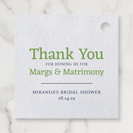 Margs & Huwelijk Bedankjes Labels (Achterkant)