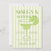 Margs & Huwelijk Cocktail Bachelorette Weekend Kaart (Voorkant)