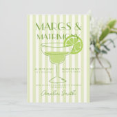 Margs & Huwelijk Cocktail Bachelorette Weekend Kaart (Staand voorkant)
