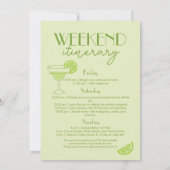 Margs & Huwelijk Cocktail Bachelorette Weekend Kaart (Achterkant)