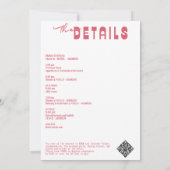 Margs & Huwelijk Coquette Bow Bachelorette Party Kaart (Achterkant)