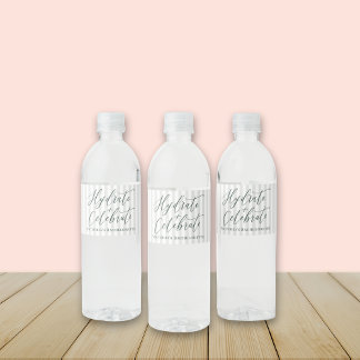 Margs & Huwelijk Eigen Water Fles Label Waterfles Etiket