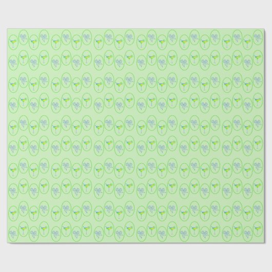 Margs Huwelijk Groene Tequila Douche Bachelorette Cadeaupapier (Vlak)