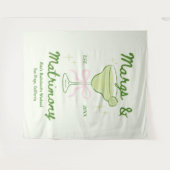 Margs & Huwelijk Kandidate Backdrop Whimsisch Wandkleed (Voorkant (horizontaal))