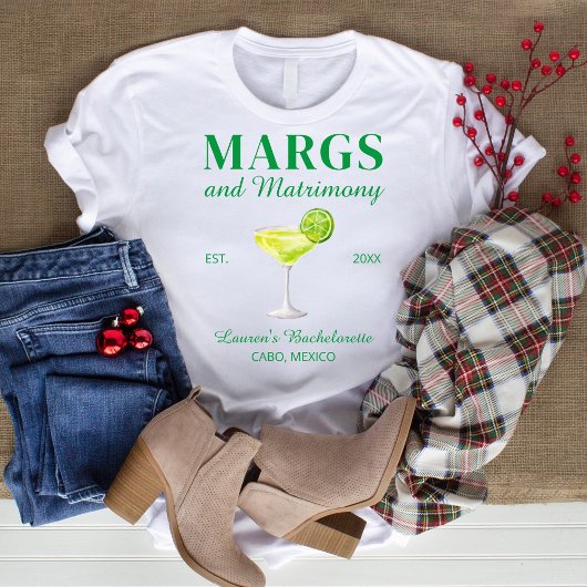 Margs & Huwelijk Laatste Fiesta Bachelorette Feest T-shirt