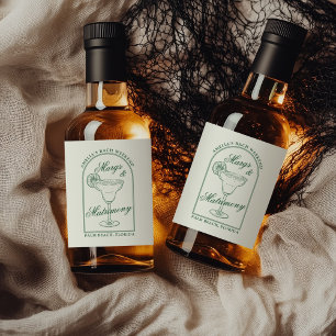 Margs & Huwelijk Likeurfles Etiket