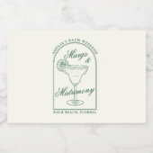 Margs & Huwelijk Likeurfles Etiket (Enkel label)