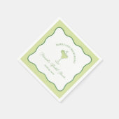 "Margs & Huwelijk" Limoen Margarita Vrijgezellenfe Servet (Hoek)