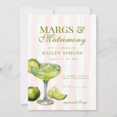 Margs & Huwelijk Limoen Margarita Vrijgezellenfees Kaart (Voorkant)