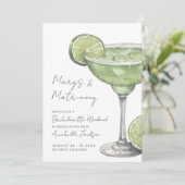 Margs & Huwelijk Margarita Bachelorette Party Kaart (Staand voorkant)