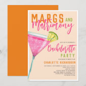 Margs & Huwelijk Margarita Sinaasappel Bachelorett Kaart (Voorkant / Achterkant)